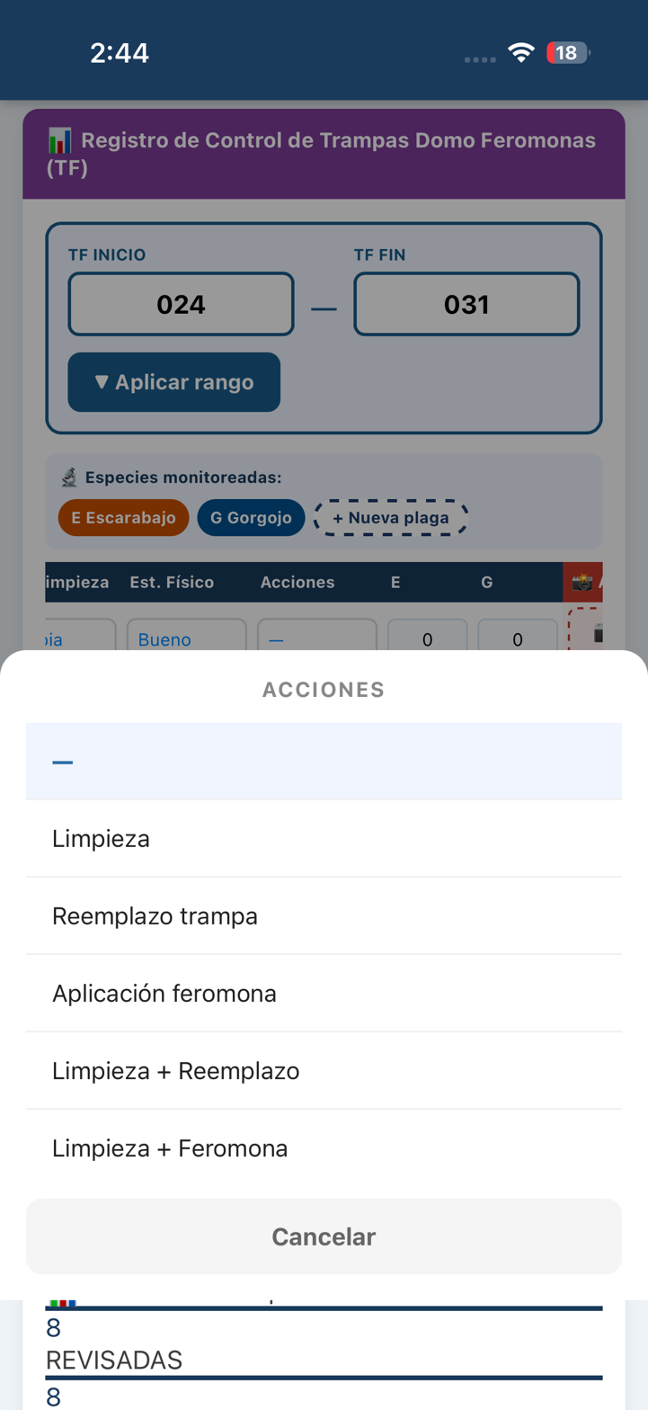 Acciones por trampa